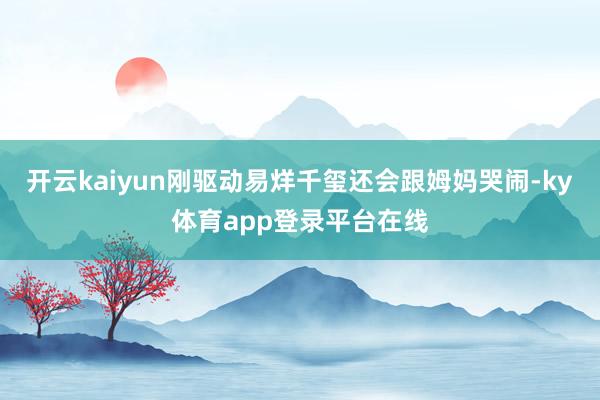 开云kaiyun刚驱动易烊千玺还会跟姆妈哭闹-ky体育app登录平台在线