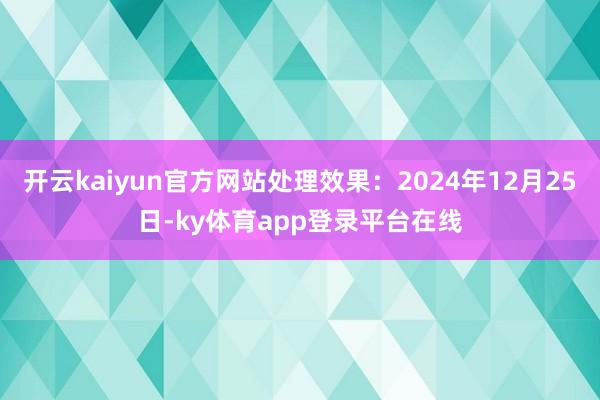 开云kaiyun官方网站处理效果:2024年12月25日-ky体育app登录平台在线