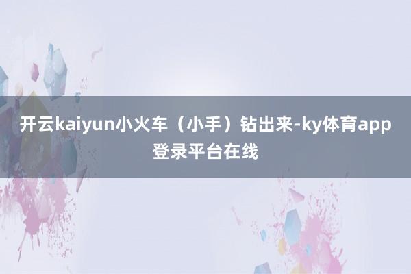 开云kaiyun小火车（小手）钻出来-ky体育app登录平台在线