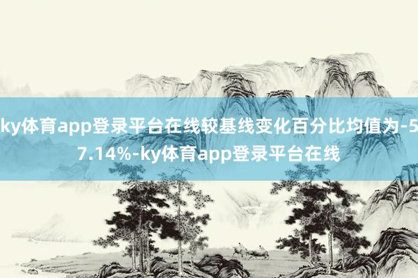 ky体育app登录平台在线较基线变化百分比均值为-57.14%-ky体育app登录平台在线